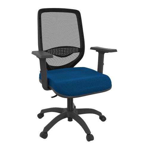 Fauteuil de bureau OPKY BUT PRO synchrone autorégulé bleu