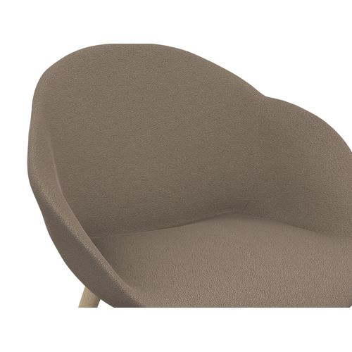 Chauffeuse fixe ZOE BUT PRO pieds hêtre taupe