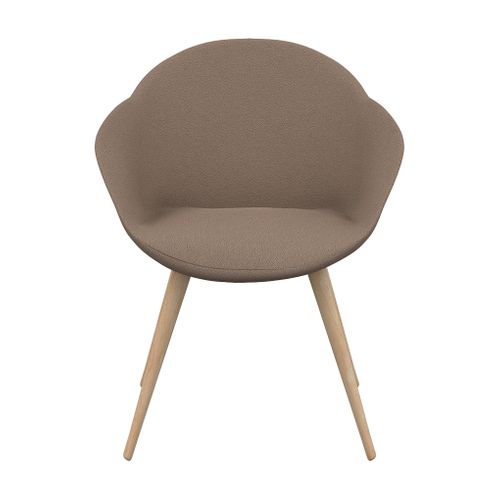 Chauffeuse fixe ZOE BUT PRO pieds hêtre taupe