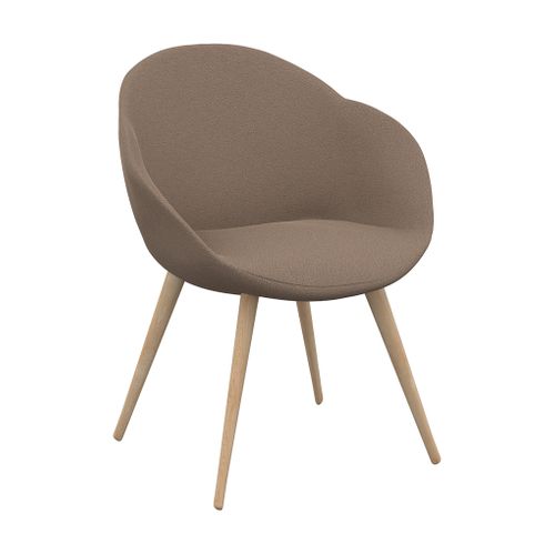 Chauffeuse fixe ZOE BUT PRO pieds hêtre taupe