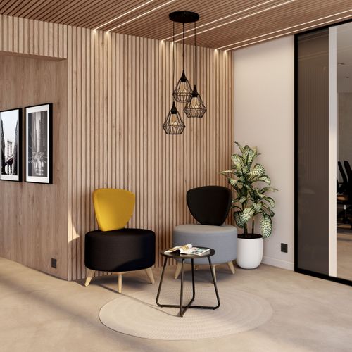 Chauffeuse design PETAL BUT PRO Noir/Gris