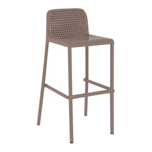 Tabouret haut BRITZ  lot de 2 BUT PRO gris