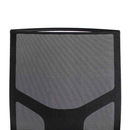 Fauteuil de Bureau Ergonomique MEDIA synchrone autorégulé noir vue détaillée