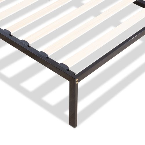 Sommier En Métal Avec Tête De Lit Quiétude 140x190 Cm - Livré En Kit