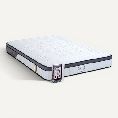 Ensemble Tivoli 140x200 Cm Matelas Mousse + Protège Matelas Anti Punaise