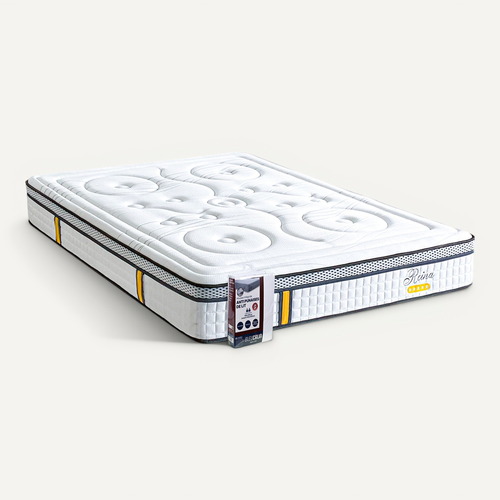 Ensemble Reina 2.0 140x190 Cm Matelas Ressorts + Protège Matelas Anti Punaise