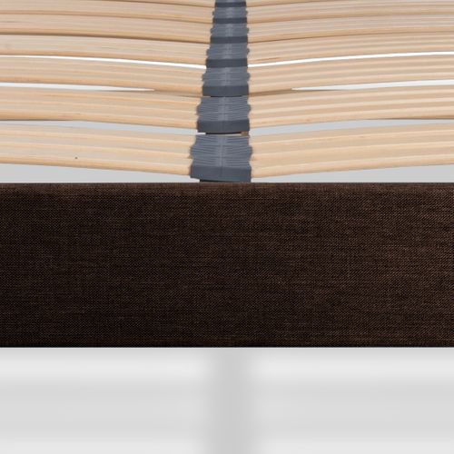 Sommier à Lattes En Bois Lumière 140x200 Cm Coloris Marron Livré En Kit