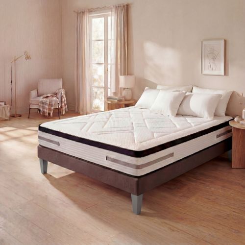 Matelas Ressorts  Bellevue 160x200 Cm Accueil Mémoire De Forme