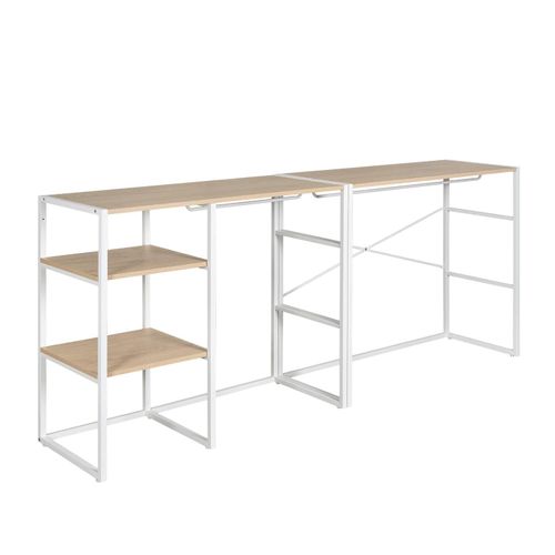 Lot De 2 Portants Vêtements Sous Combles Kadra Modulables 200x85cm