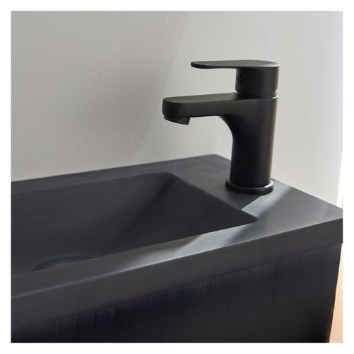 Ensemble Lave-mains Nova Métal Et Bois Avec Miroir Ovale