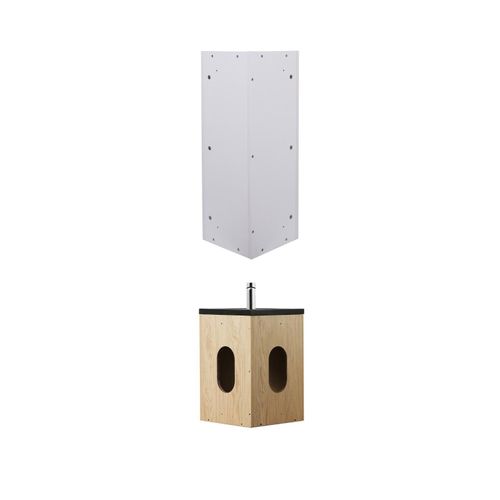 Ensemble Lave-mains D'angle Skino + Vasque + Armoire De Toilette