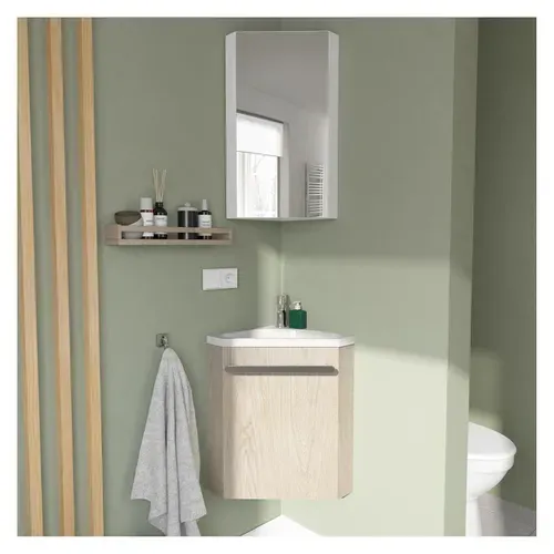 Ensemble Lave-mains D'angle Skino + Vasque + Armoire De Toilette