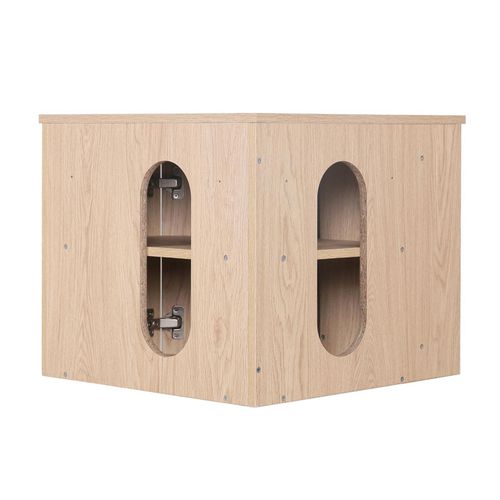 Meuble Sous Vasque D'angle Sorrento Avec Vasque, Robinet Et Armoire