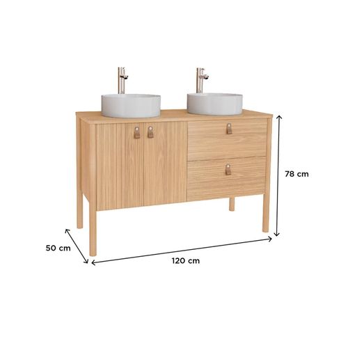 Meuble Joy Double Vasque 120 Cm Avec Vasques