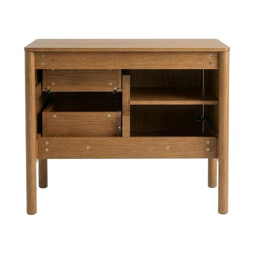 Meuble Joy Vasque 80cm Sur Pieds Placage Chêne Vasque À Poser - Noyer