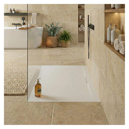Receveur De Douche Mural Liva Aspect Ardoise Extra-plat