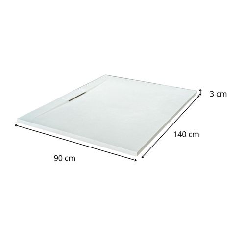Receveur De Douche Mural Liva Aspect Ardoise Extra-plat