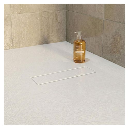 Receveur De Douche Soma Aspect Pierre Extra-plat Blanc 100x80 cm