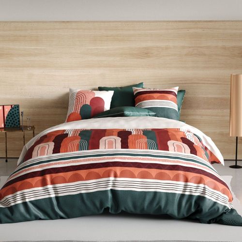 Housse De Couette 240x260 Cm + 2 Taies D'oreiller 63x63 Cm Coton 57 Fils Galio