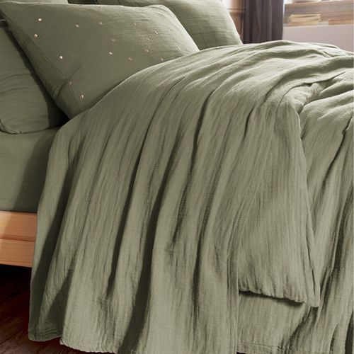 Drap Plat 270x300 Cm Gaze De Coton Romarin