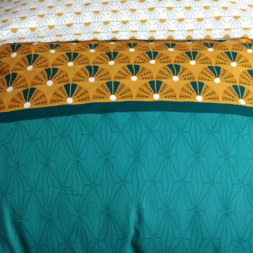 Parure De Lit 220x240 Cm Coton 57 Fils - 3 Pièces Drama