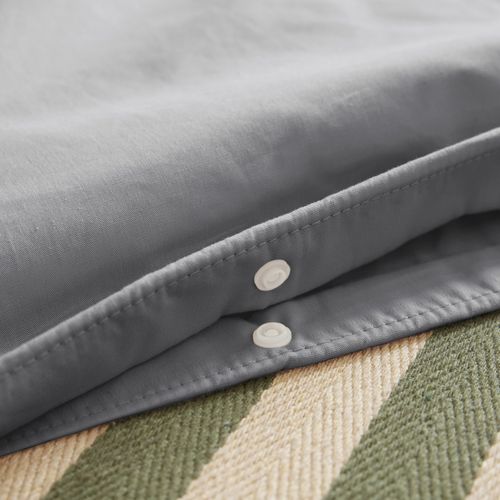 Housse De Couette 200x200 Cm Percale De Coton Galet