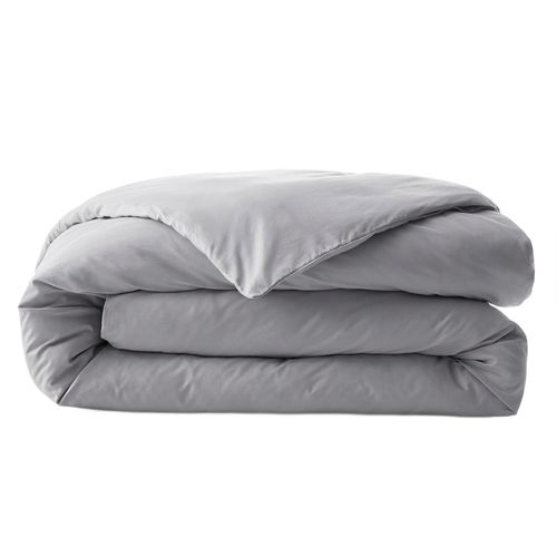Housse De Couette 200x200 Cm Percale De Coton Galet