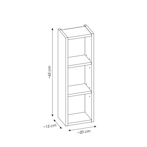Cube De Rangement - 20 X 65 Cm - Bold Oak