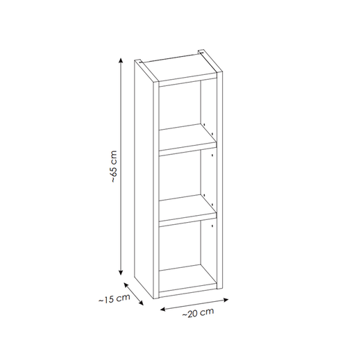 Cube De Rangement - 20 X 65 Cm - Bold Black