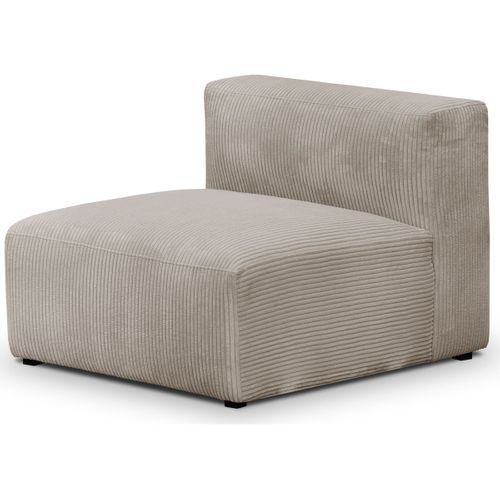 Canapé 4 Places En Velours Côtelé Taupe - Modulo