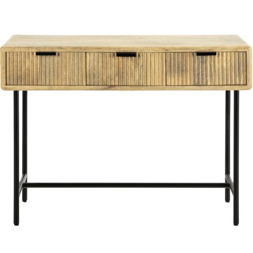 Console 3 Tiroirs En Bois De Manguier 100 Cm - Sanja