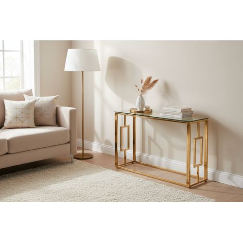 Console Gold Transparent 120x40x78 Cm Sophie