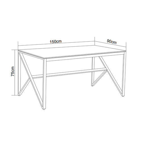 Table à Manger Design Verre Trempé Marbré Blanc et Doré – 150×90 Cm