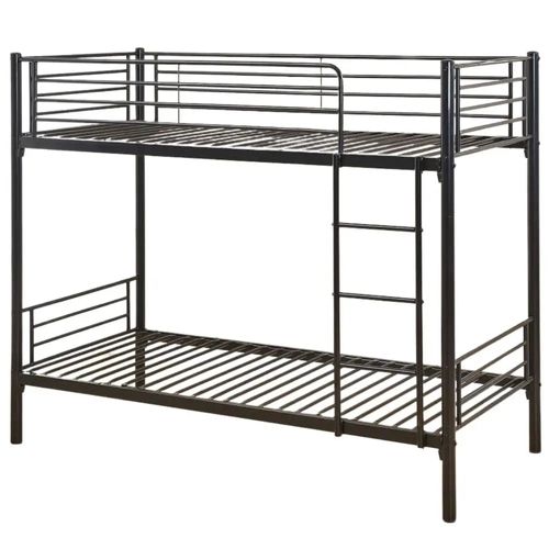 Lit Superposé Séparable Métal Noir 2x90x190 Cm Luna