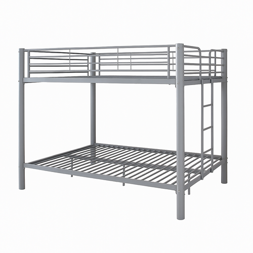 Lit Superposé 4 Personnes Métal Gris 140x190 Cm Colosse