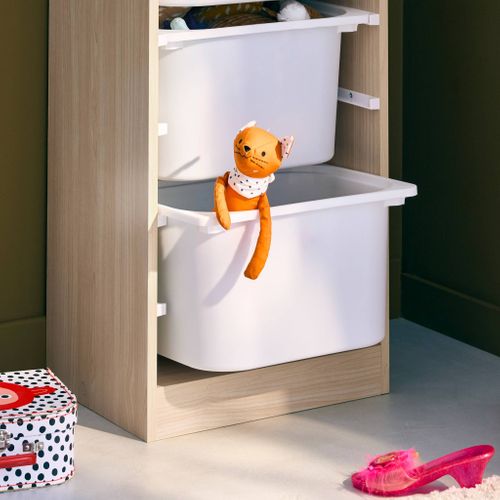 Meuble De Rangement Naturel Enfant 4 Bacs De Rangement