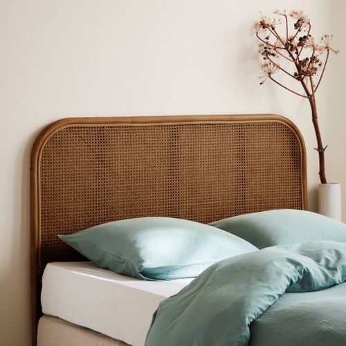 Tête De Lit En Rotin Naturel Et Cannage. L 140 X P3 X H110cm