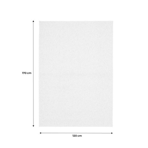 Tapis Intérieur Bouclette Crème Effet Chiné 120x170cm