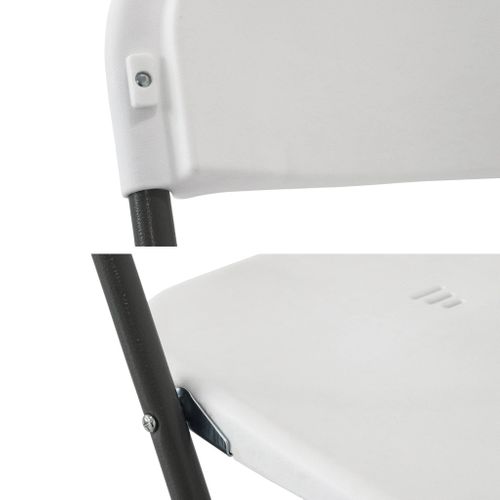 Lot De 2 Tables De Bistrot Pliantes KESSER - Hauteur Réglable 70/115 Cm, Plateau Inox - Pour Intérieur Et Extérieur - 6