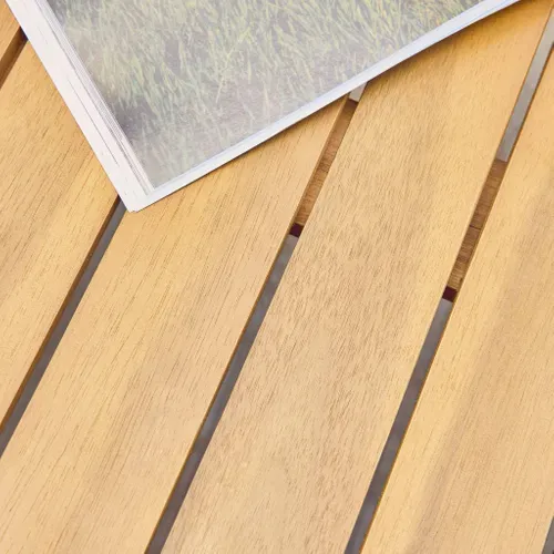 Table De Jardin Senora Acacia Naturel Avec Coins Arrondis. 8 Places. 160 X 90 X 75 Cm