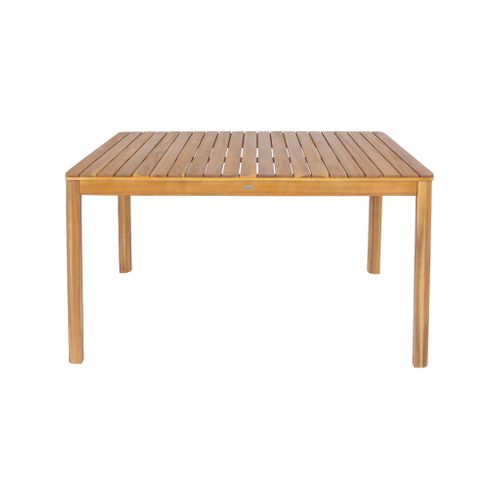 Table De Jardin Senora Acacia Naturel Avec Coins Arrondis. 6 Places. 120 X 80 X 75 Cm