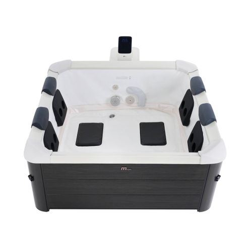 Spa Rigide Mspa 6 Places 4 Coussins Hydromassages. 8 Filtres + Bâche Incluse 180 Cm X 65 Cm