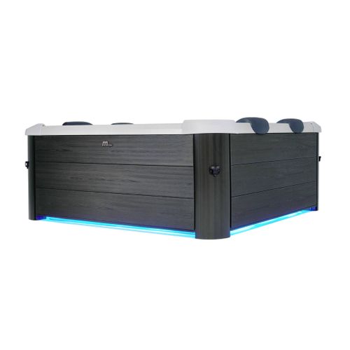 Spa Rigide 6 Places 4 Coussins Hydromassages. 6 Filtres Et Bâche Incluse 160 Cm X 65 Cm