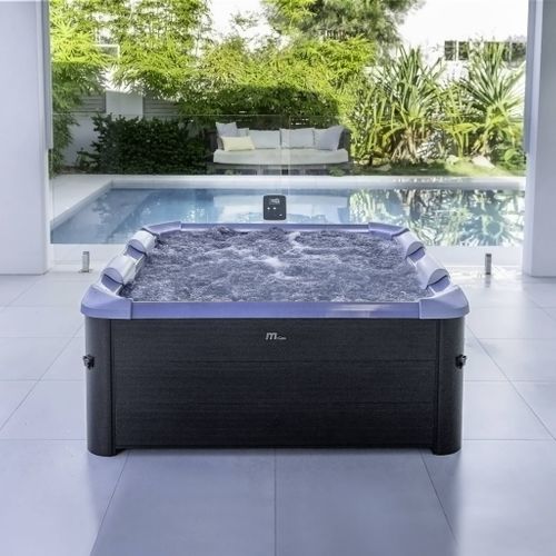 Spa Rigide 6 Places Hydromassages. 4 Coussins + 6 Filtres + Bâche Incluse.