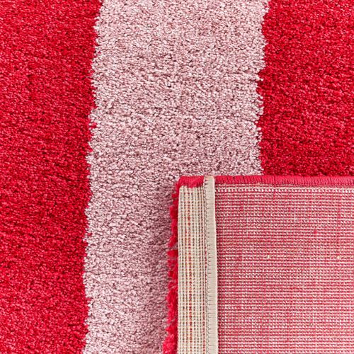 Tapis Intérieur Rayures Rouge Et Rose 160x230cm - Pablo