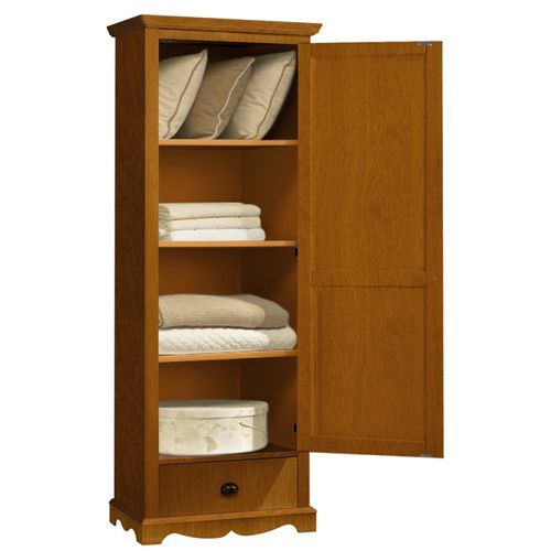 Bonnetière Pin Massif Miel Style Anglais 4 Niches L 70 H 186 P 42 Cm