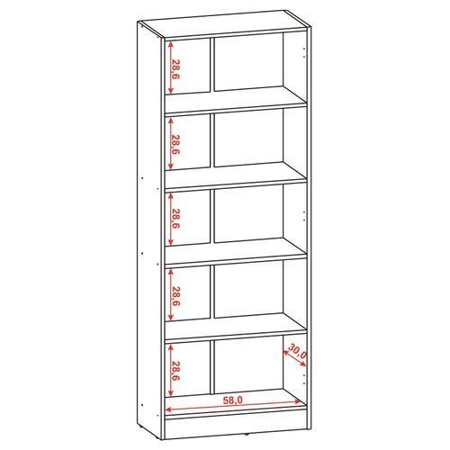 Armoire 2 Portes Chêne Et Erable Multifonctions L 61 H 160.6 P 31.8 Cm