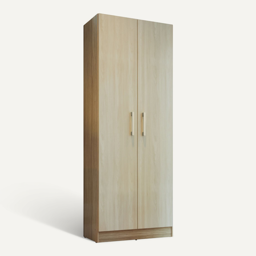 Armoire 2 Portes Chêne Et Erable Multifonctions L 61 H 160.6 P 31.8 Cm