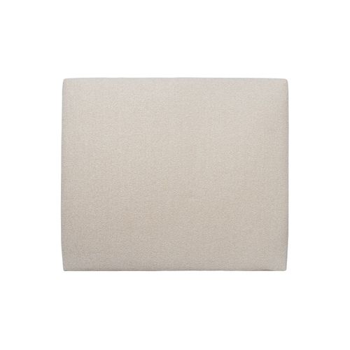 Tete De Lit Tapissée Bouclette Beige L 200 Cm - Ep 10 Cm Rembourré