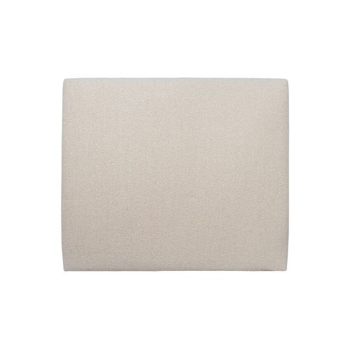 Tete De Lit Tapissée Bouclette Beige L 200 Cm - Ep 10 Cm Rembourré